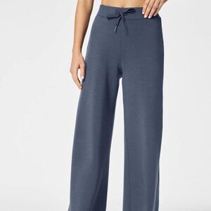 Spanx Air Essentials Wide Leg Pant - Dark Storm - Petite Large | BRAND NEW